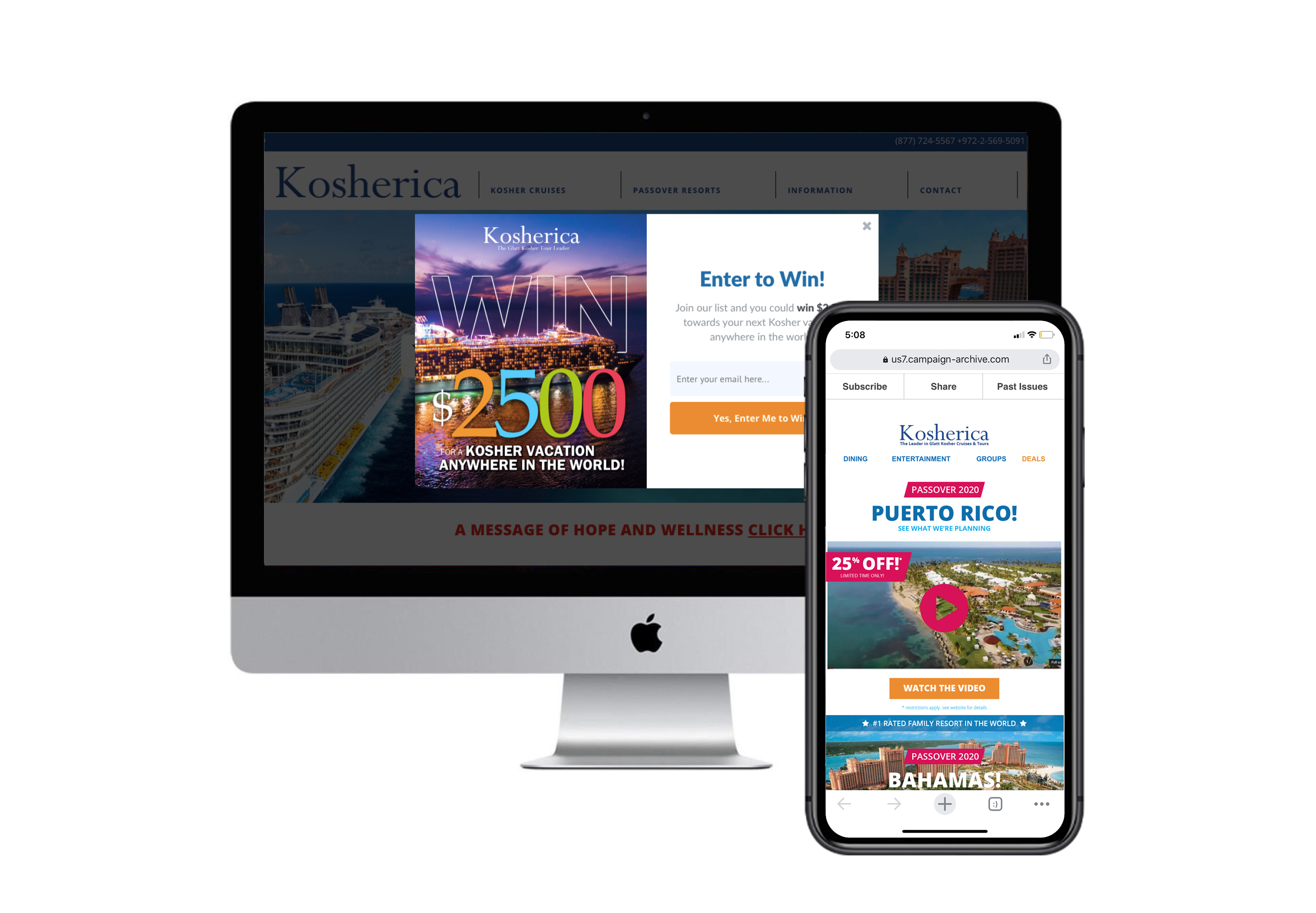 Kosherica Cruises | Email Marketing Case Study | Henry Isaacs Marketing
